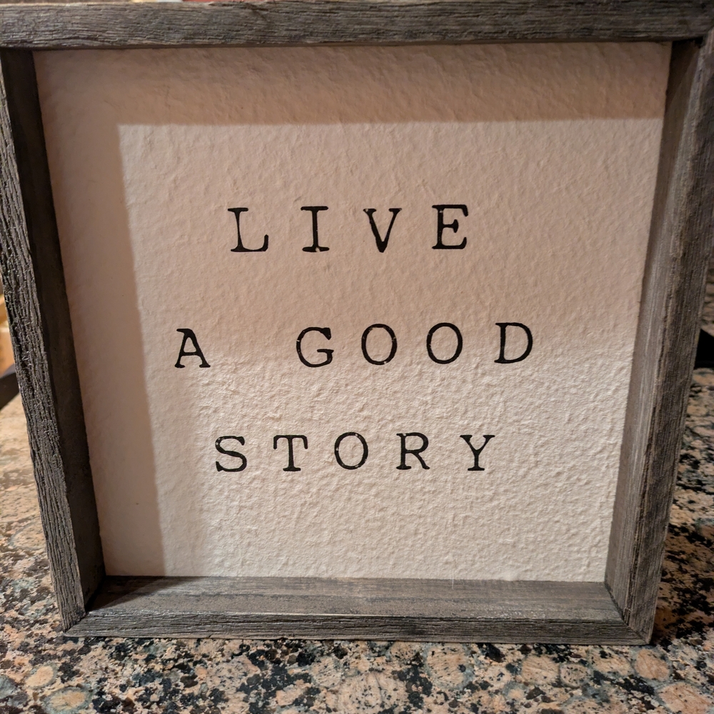 Live a Good Story Wall Art